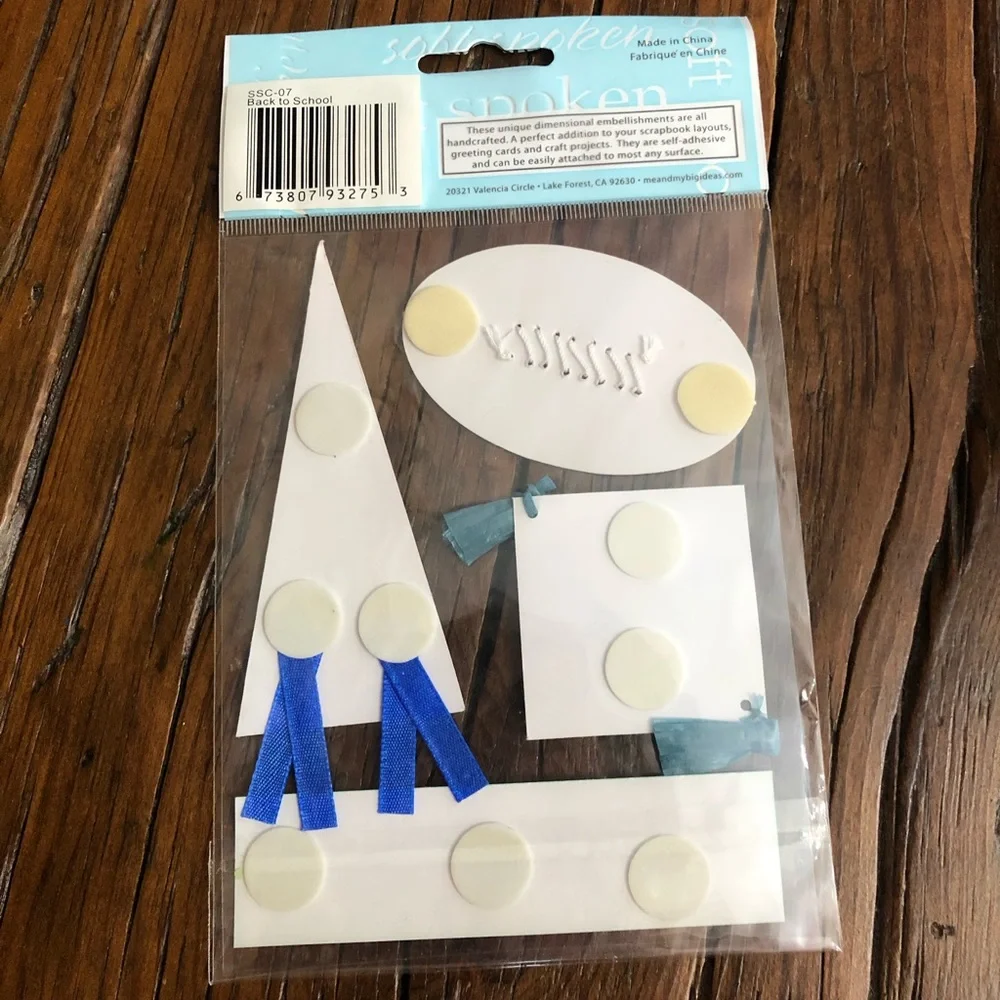 Football Themed Scrapbook 8” x 8” and Sticker Bundle